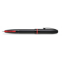Sheaffer Icon Fountain Pen - Matte Black Lacquer Red PVD Trim